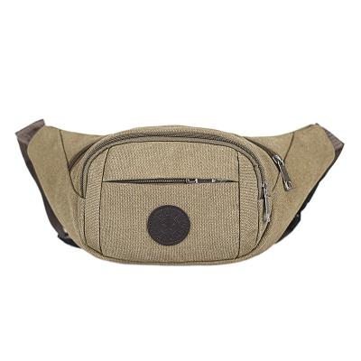 China Water Proof Factory Direct Sales Ladies Fashion Large Capacity Casual Waist Bags New Men's Canvas Sports Waist Bag for sale