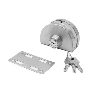 China 201/304/316 Stainless Steel Wholesale Sliding Door Lock Low Price Temper Glass Frameless Glass Door Lock for sale