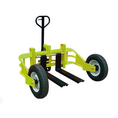 China Construction Material Stores SAMCY Pallet Truck 22 Years Export Experience All Rough Terrain Hand Pallet Truck for sale