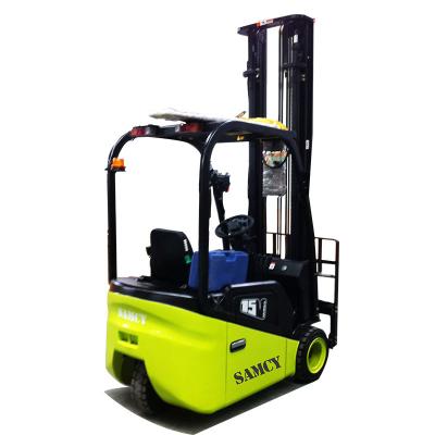 China Building Material Shops SAMCY Electric Forklift 27 Years OEM & ODM Professional Experience 1.5T 3 Wheel Electric Lift for sale