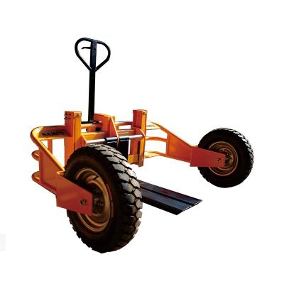 China Construction Material Shops Electric Rough Terrain Pallet Truck Hand Truck Pallet 1 Ton Pallet Truck Cheap for sale