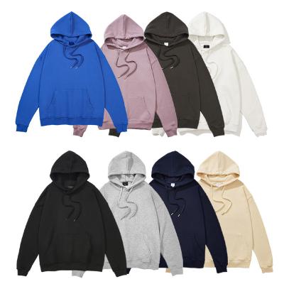 China Wholesale Unisex Casual Loose Solid Color Hoodies Heavy Organic Cotton Anti-Shrink Hoodies New for sale