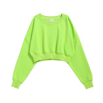 China Anti Shrink Women's Crewneck Sweatshirt Plain Street Wear Casual Hoodies for sale