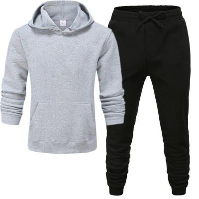 China Breathable Running Sweatsuit Fitness Sports Pullover Hoodie Mens Jogging Pants Sets for sale