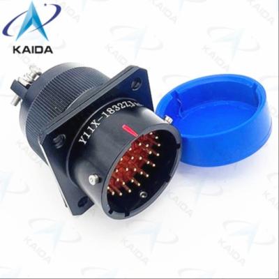 China Y11 Series Circular Electrical Connector Quick Connection Circular Plug Connector.Y11X-1832ZJ10 for sale