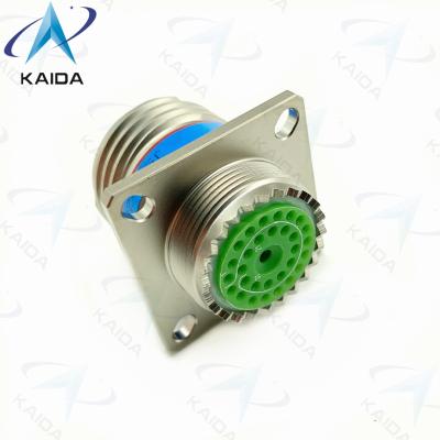 China Square Flange Receptacle MIL-DTL-38999 Series Ⅲ with 500V Electroless Nickel D38999/20FD31SA.8D Series for sale