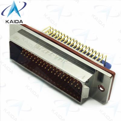 China -55°～ 125° Work Temperature 3A J14A Connector J14A-74ZJ1B.90° PCB 74 Female Pins en venta