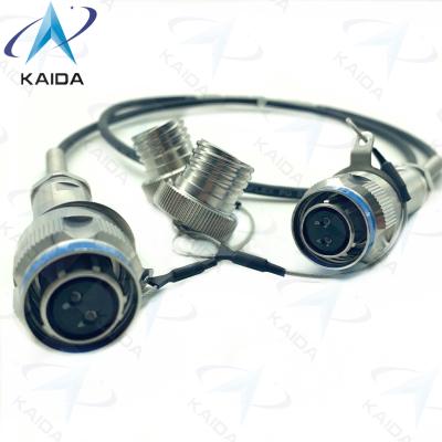 China Stainless Steel Passivated Finish Optical Fiber Connectors 2*J599/26KB02B1N-8.0(GD) Te koop