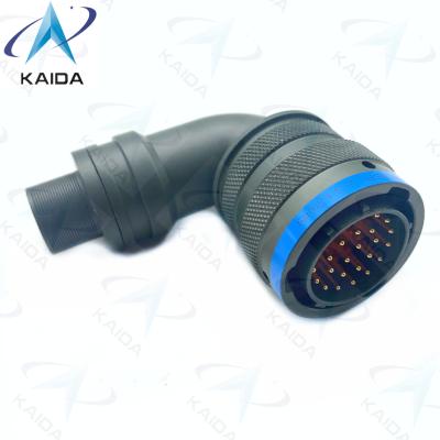 China 90 graden Plug Gender Solder Contact Termination MIL-DTL-26482 Serie I PT08E16-26P Elektriciteitsgeleidende Cadmium Te koop