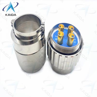 China Y50DX Series Circular Electrical Connector Aluminum Electroless Nickel Plug 4 Contacts.Y50DX-D404TJ2 for sale