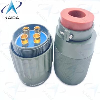 China Y50DX Series Circular Electrical Connector Aluminum Olive Green Cadmium Plug 4 Contacts Y50DXD4-04TK5NL2 à venda