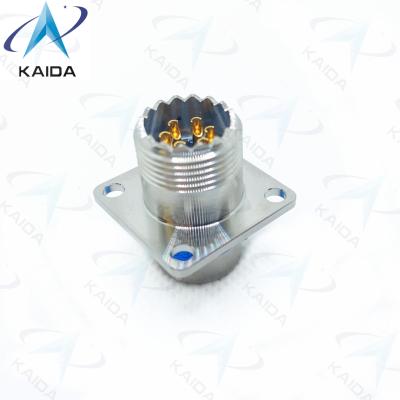 China Gold Contact Finish 6 Contact Solder Type MIL-DTL-26482 Series Connector MS3470S10-6PH Stainless Steel Passivated for sale