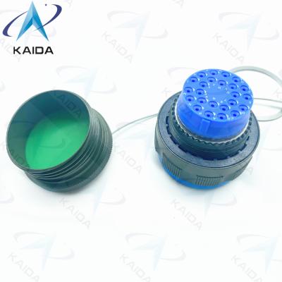 China 1000 Mating Cycles Single Mode Fiber Optic Connectors Polished Panel Mount Compression Connectors.J599A8/26WH24N.8D for sale