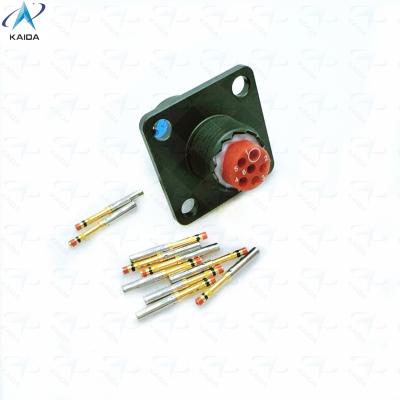 China MS27497T08B35SA MIL-DTL-38999 Serie II 500 V 6 Contactos Conector eléctrico.Receptor de montaje en pared.JTPQ00 en venta