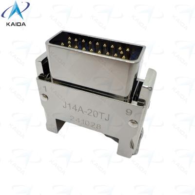 China 3A Conector de contacto de oro J14 para temperaturas extremas Conector rectangular J14A-20TJ en venta