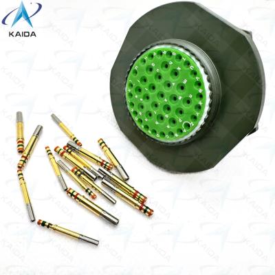 Chine Type de contact de crimp MIL-DTL-38999 Série I Pour les applications de tension nominale de 500V JY27468T25B43SN Réceptacle de noix de confiture de cadmium vert d'olive à vendre