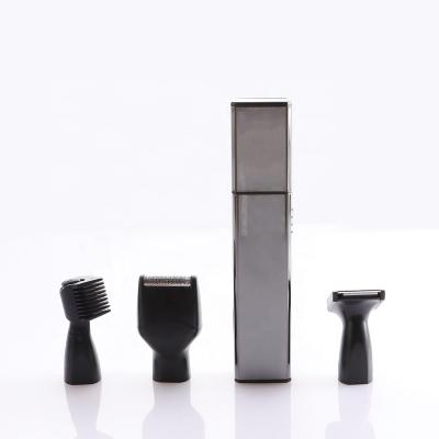 China Low Noise Professional Ear And Nose Hair Trimmer Black Facial Set For Men And Women for sale