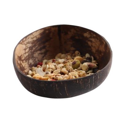 China Large and quality shaped sustainable coconut shell engraved bowl candles for hold way for sale