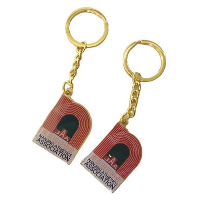 China Wholesale High Quality Enamel Copper Metal Promotional Gift Manufacturer Logo Key Chain Key Chain for sale