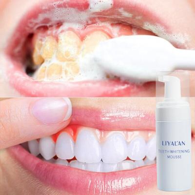 China Outstanding Whitening Effect Private Label Dental Care Whitening Toothpaste Foam Teeth Whitening Stain Removal Whitening Foam for sale