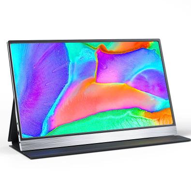 China 15.6inch drievoudige Draagbare HD-Monitor100% RGB USB Type C IPS voor Overlapping Te koop