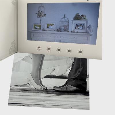 Chine Livre visuel du livre 7inch de hd de mariage visuel fait sur commande d'IPS avec l'affichage à vendre