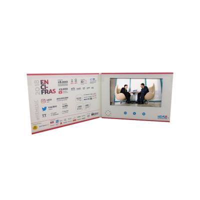 中国 1GB Memory LCD Video Business Cards 7inch 148×210mmのthinkness 販売のため