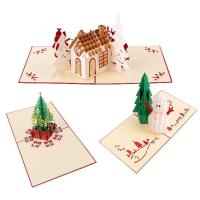 中国 Christmas ROHS FCC CertificateのためのOEM Promotional 3D現れGreeting Card 販売のため