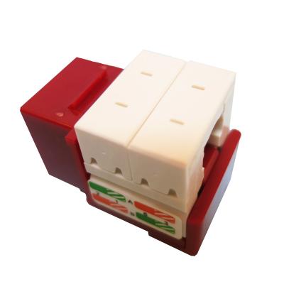 China Good Price Mini Type UTP Cat5e Cat6 UTP Keystone Jack RJ45 KJ8B Blue / White / Black / Red for sale