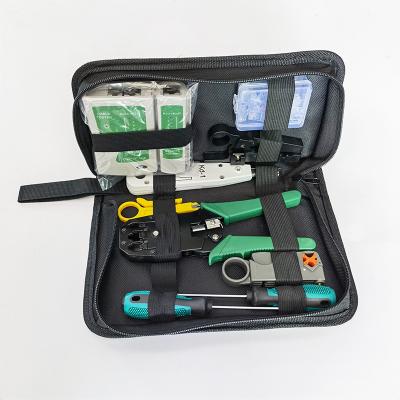 China Network Cable Crimping DIY Tools Kit RJ45 Ethernet Network LAN Accessories Cat 5 Cat5E Cat6 Cable Tester Crimper Pliers Crimping Tool Kits for sale