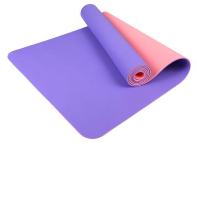 China Hotsell 2021 Waterproof Non Slip Eco Friendly Yoga Mat Double Layer Tape Reversible Custom Logo for sale