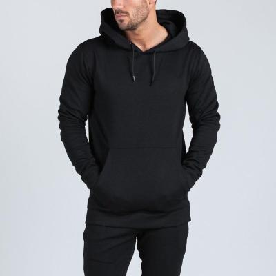 China Plain Blank Black Cotton Men's Anti-pilling Hoodies Poly Fleece Hoodies for sale