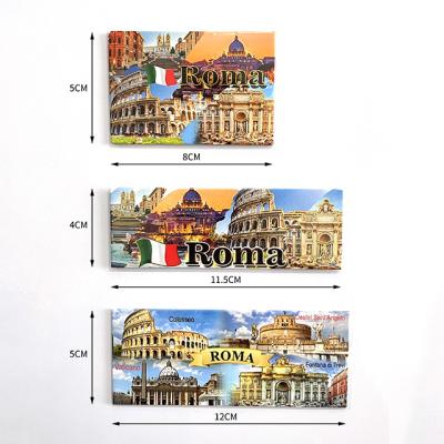 China Roma Souvenirs Fridge Magnet Customize Your Design New Shape Pattern For Holidays for sale