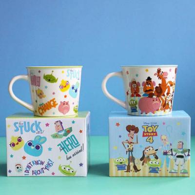 China Toy Viable Story Ceramic Coffee Milk Cup Cartoon Keepsake Mug Birthday Gift For Boys for sale