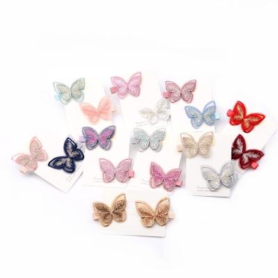 China Cute 3D Child Baby Toddler 3D Butterfly Hair Band Accessories Girls Headwear Children Hair Clips 01 for sale