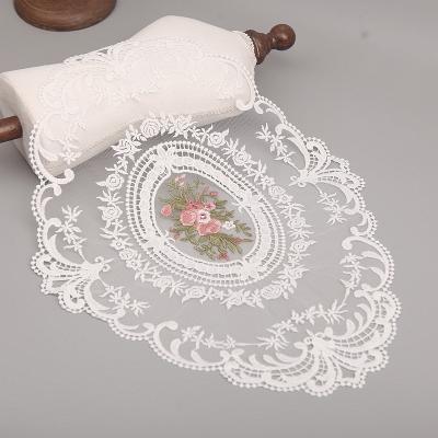 China Water Soluble Lace A1 Round Table Place Mat Lace Rhombus Fancy Mold Home Improvement Elastic Embroidery Decoration Pastry for sale