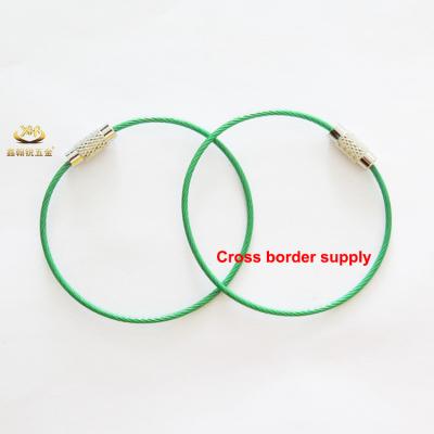 China Custom Green Stainless Steel Wire Xinhanrui Stainless Steel Screw Lock Wire Main Anchor Chain for sale