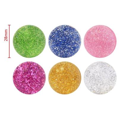 China Super Duper Glitter 32mm Rubber Bounce Ball Small Mini Capsule Self Vending Toy for sale