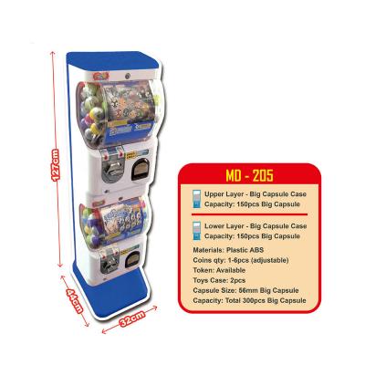 China Promotional ABS Arcade Gashapon Dispenser Plastic Coin Operate Mini Small Capsule Toy Vending Machine for sale