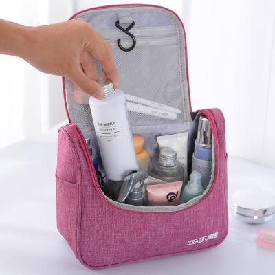 China Customized Viable Makeup Bag Travel Organizer With Hook Organizer Bag Ziploc Bag Storage Cosmetic Organizer for sale