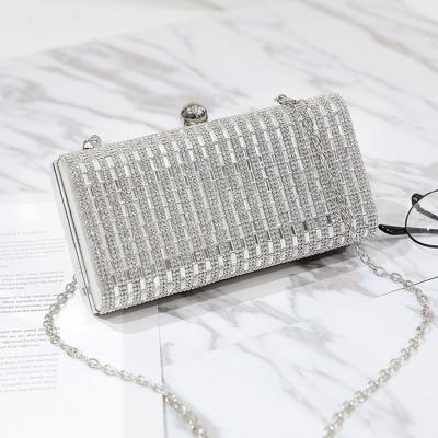 China PU Women Diamond Beaded Crystal Evening Bags Party Purse Lady Bags Luxury Rhinestone Clutch Evening Clutch Bag for sale