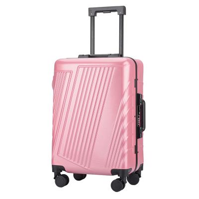 China Metallic Hot Carry On Trolley Suitcase Lugagge Airport Luggage Hot Colorful Hard Case Trolley Bag 4 Wheels for sale