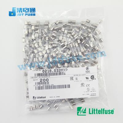 China 0218.032MXP Littelfuse 32mA 250V 5x20mm Cartridge Fuses High Voltage Time Lapse for sale