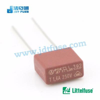 China LOW VOLTAGE Littelfuse Wickmann 39211600000 392 T1.6A 250V Micro Fuse Radial Lead Square Fuse for sale