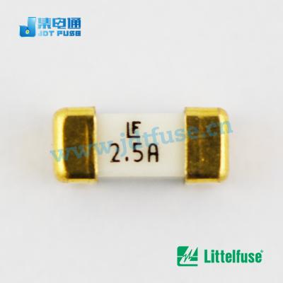 China Outdoor Mount (SMD) 2.5A 125V Littelfuse 2410 SMD Fuse For PCB Using Fast Acting Nano Fuse for sale