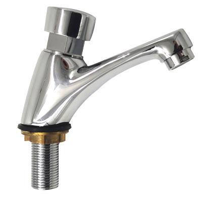 China Faucets Chrome Plating Valve Drain Valve Basin Metered Time Delay Self Closing Faucet for sale