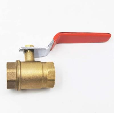 China General China Manufacture Forged 1/2 3/4 1 Inch Female Thread Welded Orange Handle Brass Ball Valve For Indonesia for sale