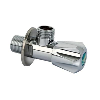 China General Chrome Bathroom Kitchen Two-way Angle Stop Valve Brass for sale