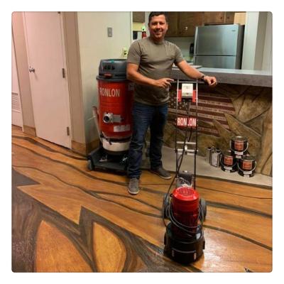 China Factory Hotels Small Ronlon R250 Edge Grinder Floor Polishing Machine Terrazzo Concrete Marble Epoxy Sanding Surface for sale