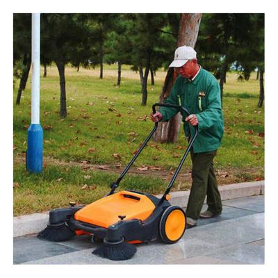 China Cleanging Hand Push Sweep Road Walk Behind Rotary Sweeper Electric Manual Floor Sweeper Street Meadow Sweeper Wholesale for sale